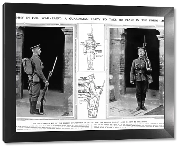 Tommy Guardsman in full war-paint 1914
