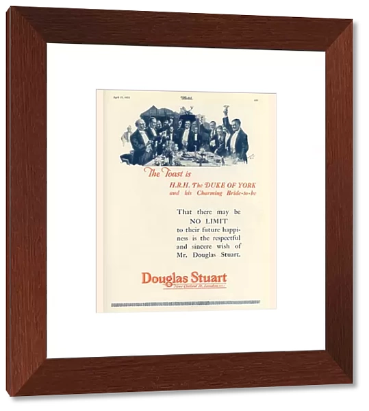 Royal wedding - Douglas Stuart advertisement