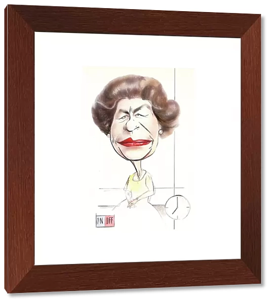 Queen Elizabeth II caricature
