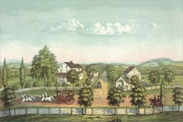 A view of the birth place of Robert Fulton, Lancaster county
