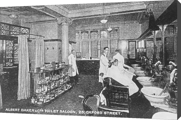 Albert Baker and Co.s Toilet Salon. Hair salon