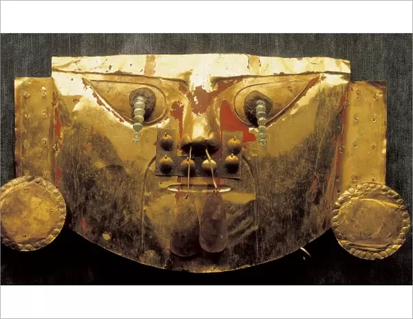 Gold funerary mask