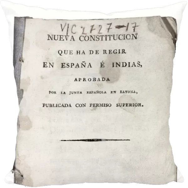 Spain (1808). Constitution of Bayonne. SPAIN