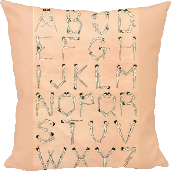 An alphabet of Dutch Dolls