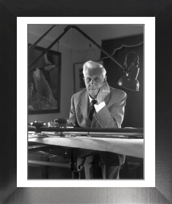 Framed Print : Sir Barnes Wallis at his Drawing Board Print Framed Print : Sir Barnes Wallis at his Drawing Board Print