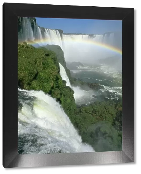 Iguazu Falls 'Devil's Throat' Main fall from Brazil Brazil  /  Argentina border