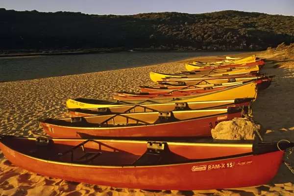 Western Australia - canoes on the Margaret River Margaret River, Western Australia LAN03633