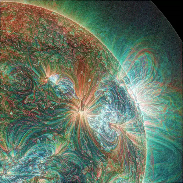 Solar activity, SDO image C023  /  8088