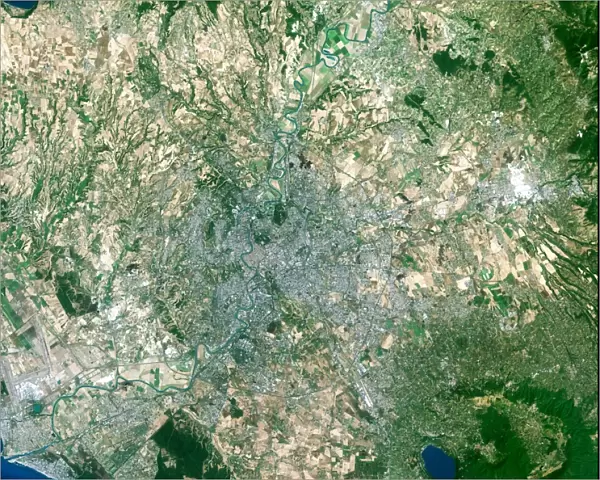 Rome, satellite image