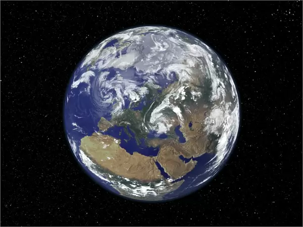 The Arctic, satellite image