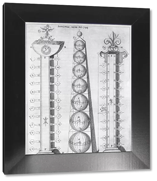 Water clock, design from 1646