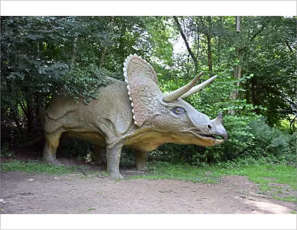 Model triceratops dinosaur