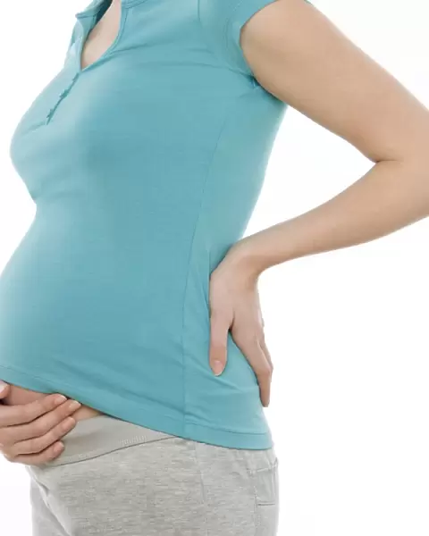 Pregnant womans abdomen