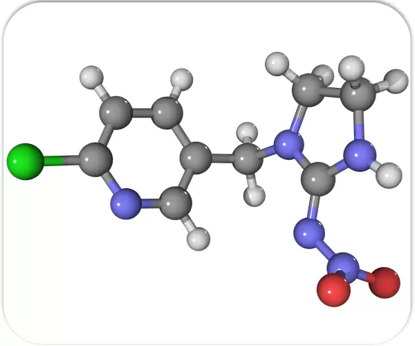 Imidacloprid insecticide molecule
