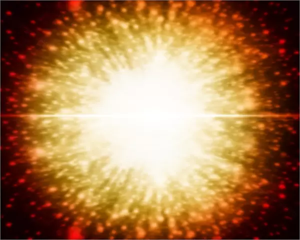 Supernova. Computer artwork of an exploding star, or supernova