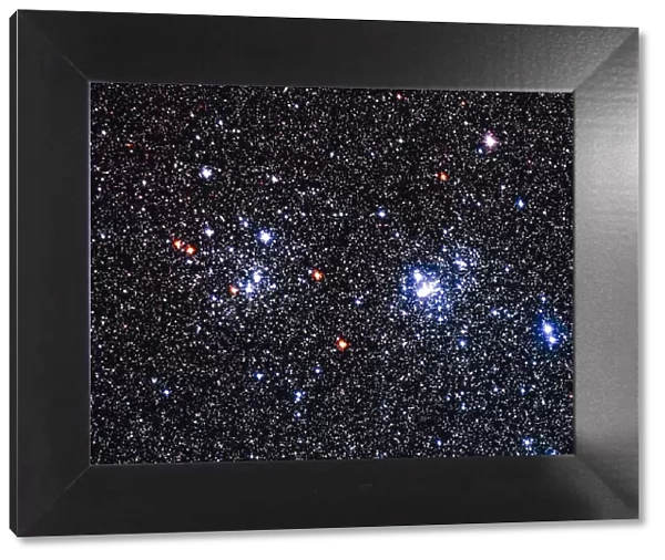Optical image of the Perseus double star cluster