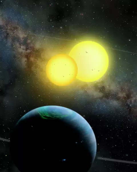 Kepler-35 planetary system, artwork C015  /  0790
