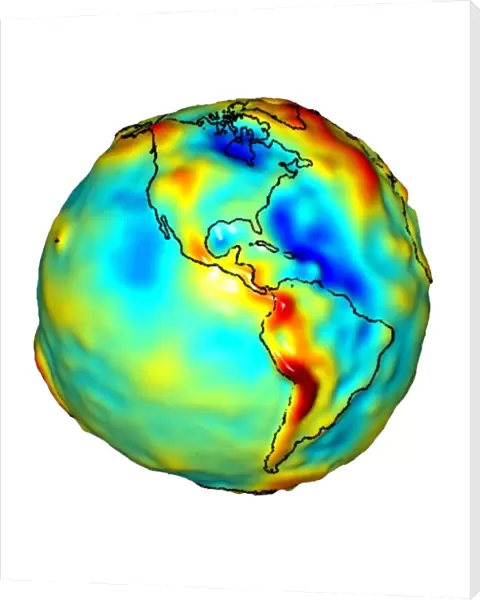 Gravity map of Earth C018  /  9374