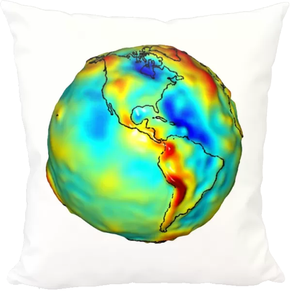 Gravity map of Earth C018  /  9374