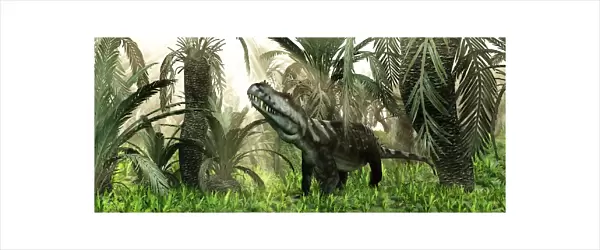 Prestosuchus archosaur, artwork