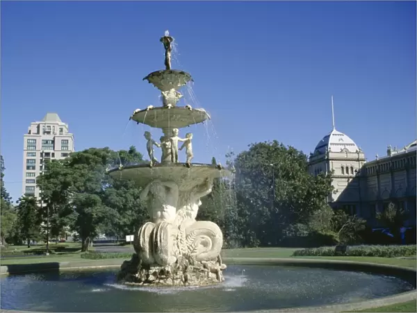 Hochgurtel fountain, Carlton Gardens, Melbourne, Victoria, Australia, Pacific