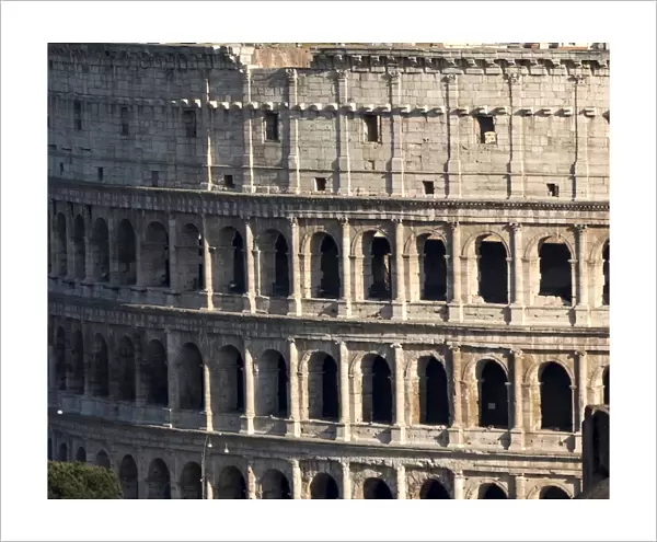Detail of the Colloseum, UNESCO World Heritage Site, Rome, Lazio, Italy, Europe
