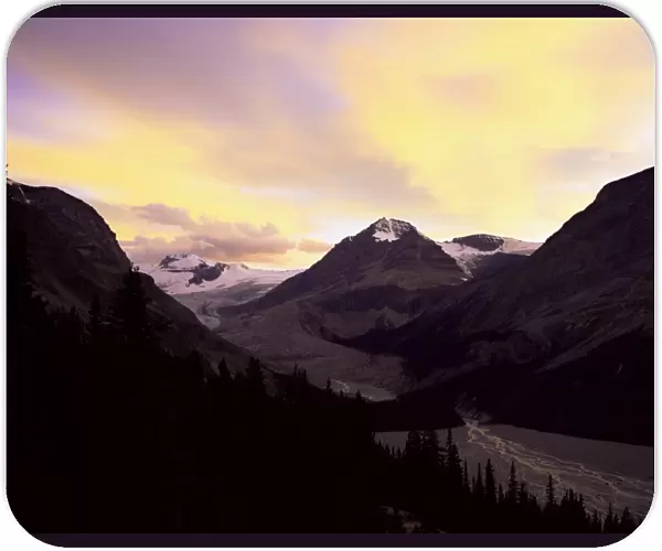 Mount Rhondo and Peyto Glacier, Banff National Park, UNESCO World Heritage Site
