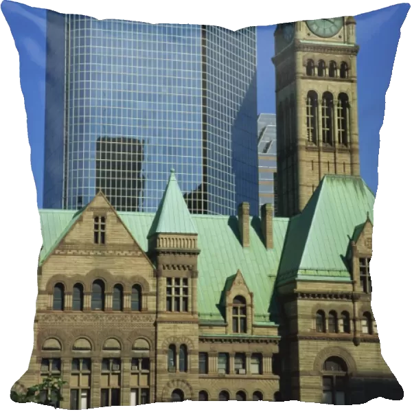 Old City Hall and modern skyscraper, Toronto, Ontario, Canada, North America