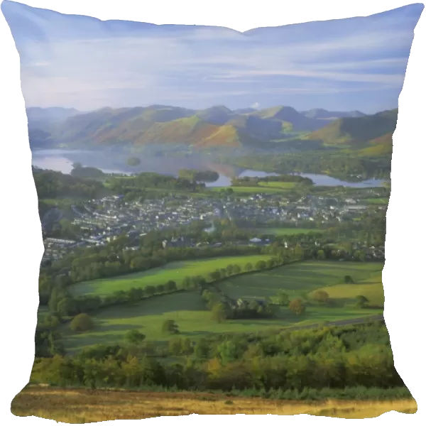 Keswick and Derwentwater from Latrigg Fell, Lake District National Park