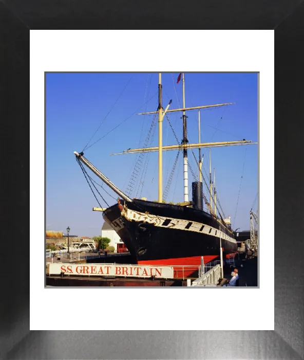 Framed Print : SS Great Britain Print - Historical Ship Artwork Framed Print : SS Great Britain Print - Historical Ship Artwork
