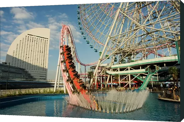 Rollercoaster and fun fair amusement park