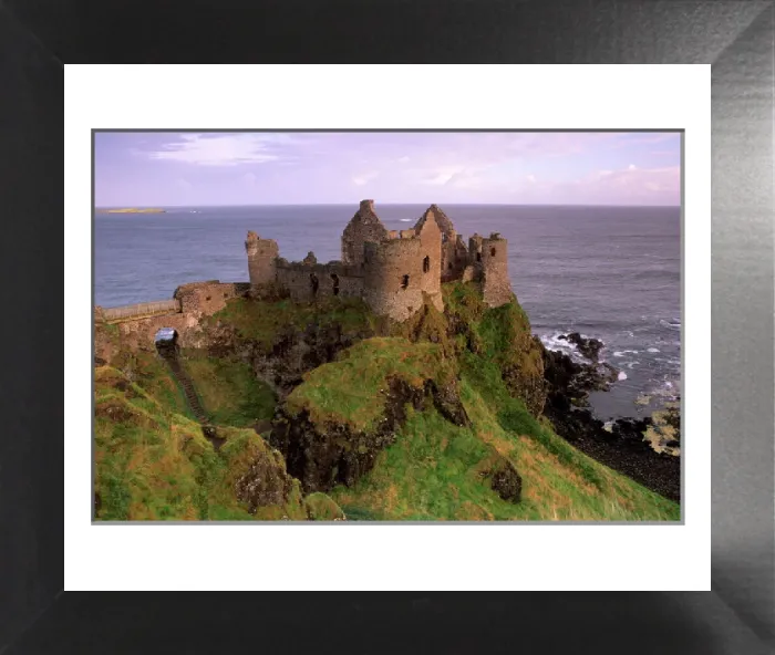 Framed Print : Dunluce Castle Print, Antrim Coast Landscape Framed Print : Dunluce Castle Print, Antrim Coast Landscape