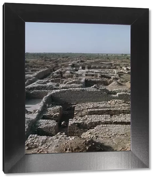 The ruins at the archaeological site of Mohenjodaro