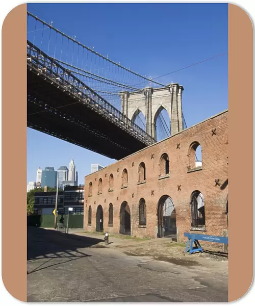 Derelict warehouses under Brooklyn Bridge