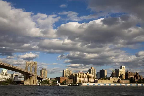 Brooklyn Bridge and Brooklyn Heights skyline viewed
