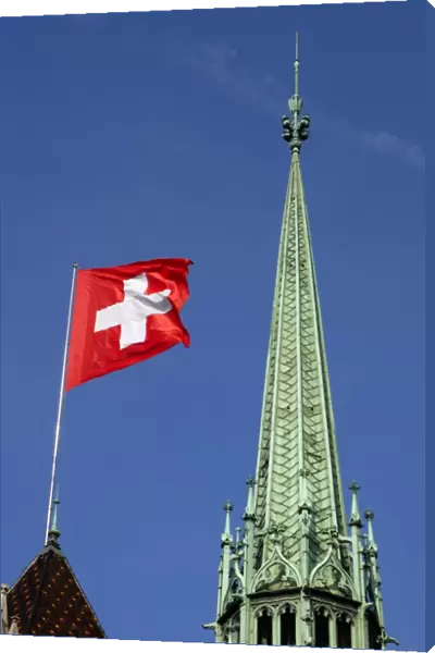 Ornate spire of St
