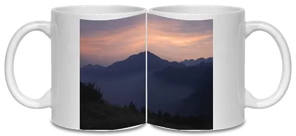 Sunrise near Mount Yushan