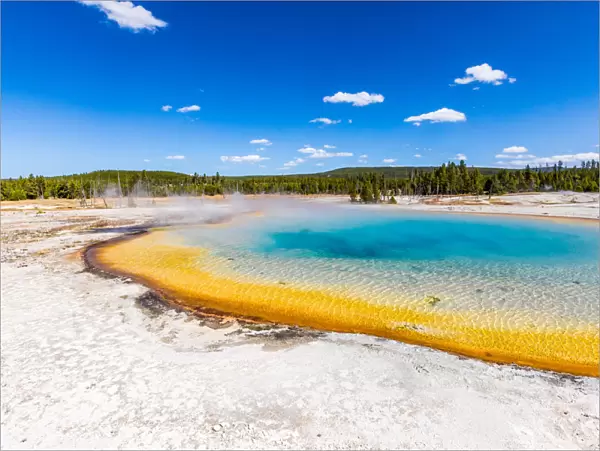 This was the view from Rainbow Geyser and it is surreal the colors that the different