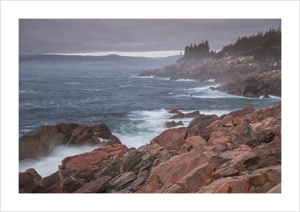Waves crashing on rocks, Green Cove Look Off, Lackies Head, Cape Breton National Park