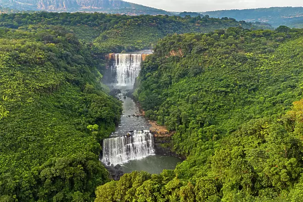 Kambadaga waterfalls, Fouta Djallon, Guinea Conakry, West Africa, Africa