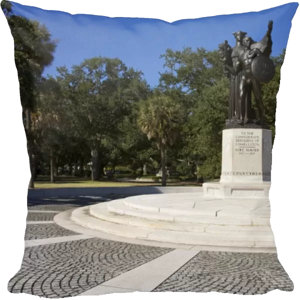 Sumter Monument in The Battery, White Point Gardens, Charleston, South Carolina