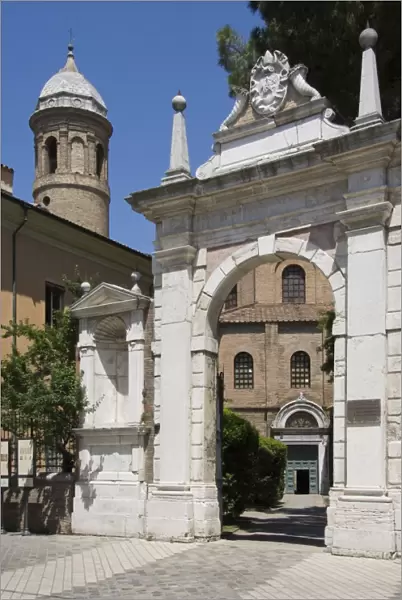 The main gateway, Chiesa di San Vitale, UNESCO World Heritage Site, Ravenna