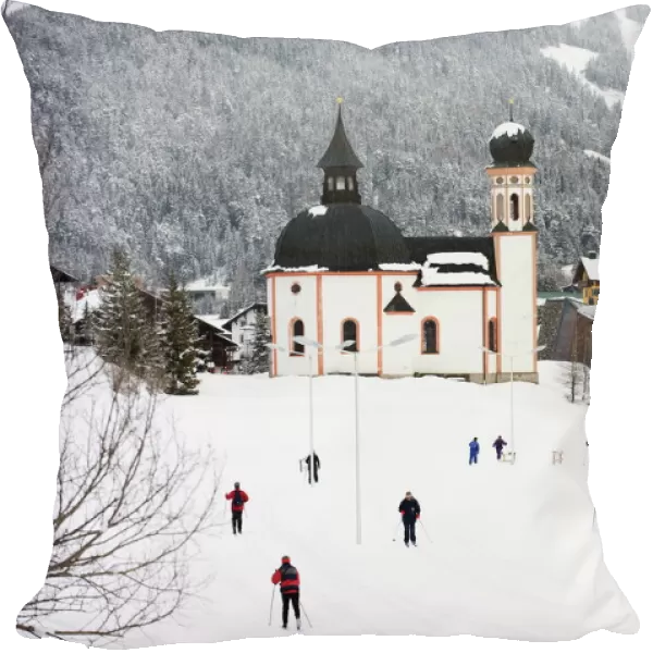 Cross country skiing, Seefeld ski resort, the Tyrol, Austria, Europe