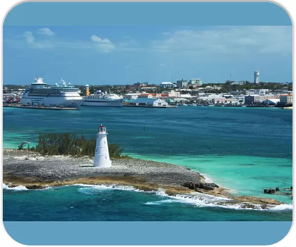 Paradise Island Lighthouse, Nassau Harbour, New Providence Island, Bahamas