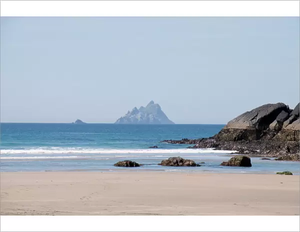 Ring of Kerry with the Skellig Rock in distance, County Kerry, Munster