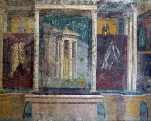 Frescoes from Pompeii, National Archaeological Museum, Naples, Campania, Italy, Europe