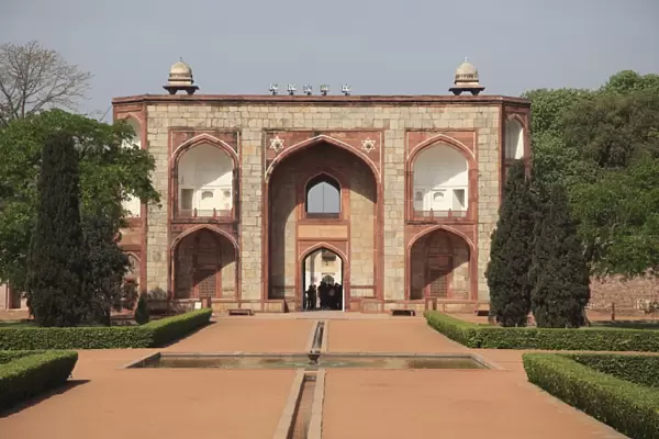 Gate, Humayuns Tomb, Delhi, India, Asia