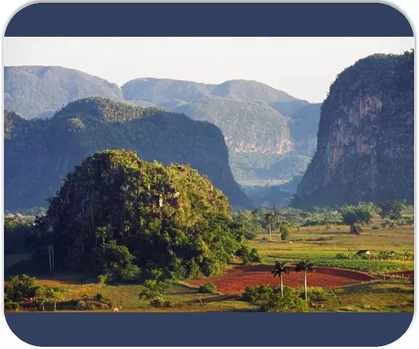 Mountains in the Vinales Valley, UNESCO World Heritage Site, Cuba, West Indies