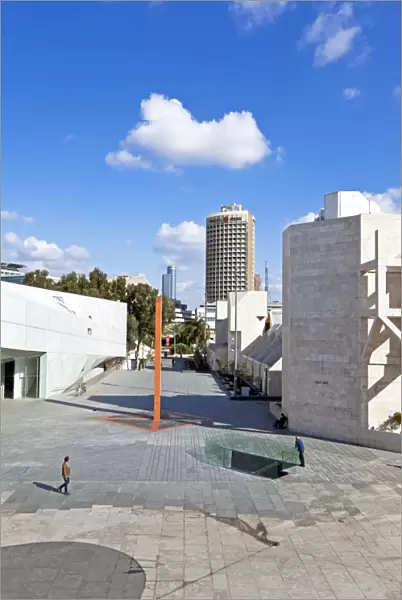 Exterior of the new Herta and Paul Amir building of the Tel Aviv Museum of Art and Central Library Building, Tel Aviv, Israel, Middle East