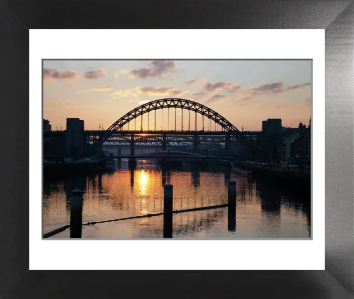 Framed Print : Tyne Bridge at Sunset Print, Newcastle upon Tyne, England Framed Print : Tyne Bridge at Sunset Print, Newcastle upon Tyne, England
